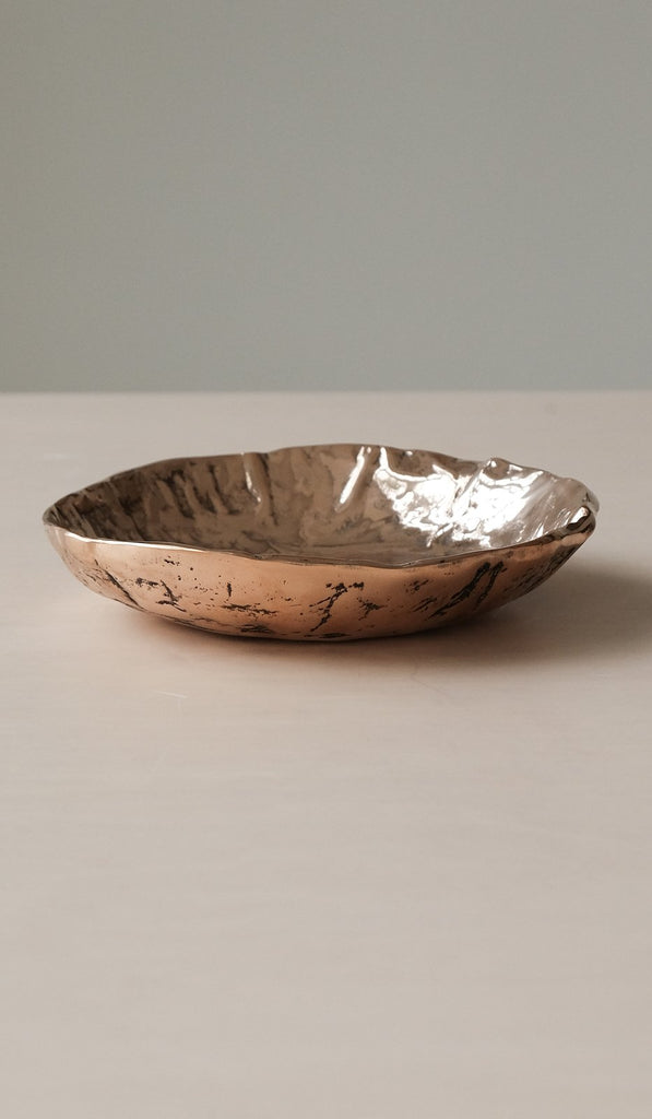 Nancy Pearce Furrowed Cast Bronze Bowl