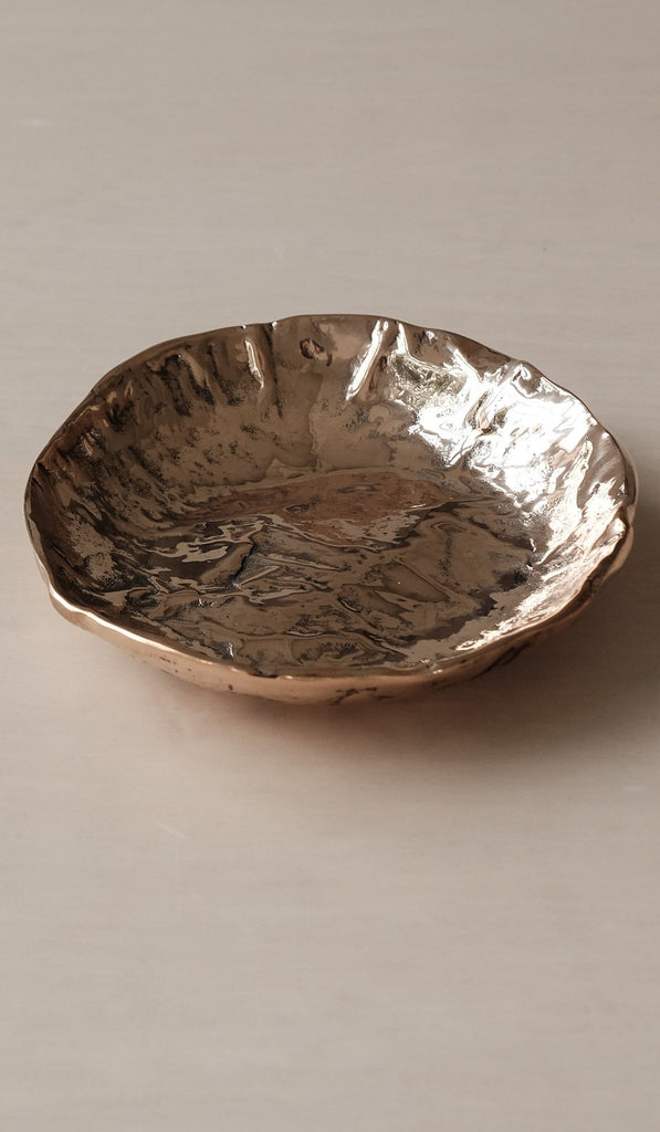 Nancy Pearce Furrowed Cast Bronze Bowl