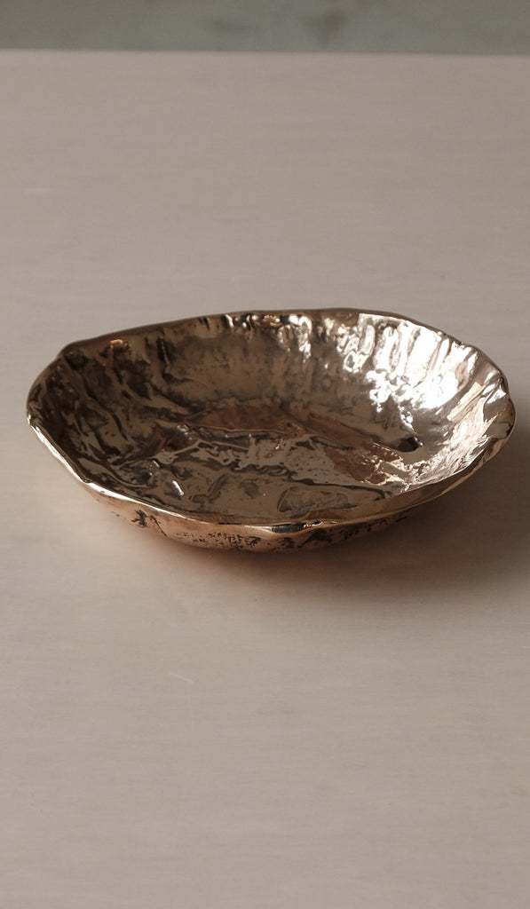 Nancy Pearce Furrowed Cast Bronze Bowl