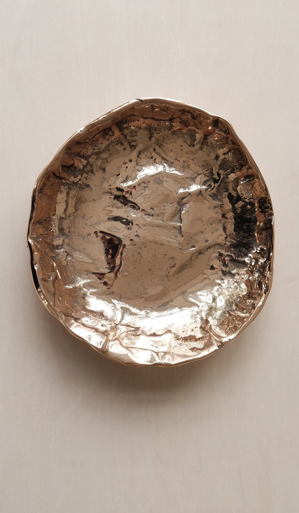 Nancy Pearce Furrowed Cast Bronze Bowl