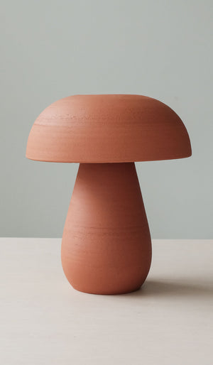 Nicholas Bijan Pourfard Terracotta Mushroom Table Lamp