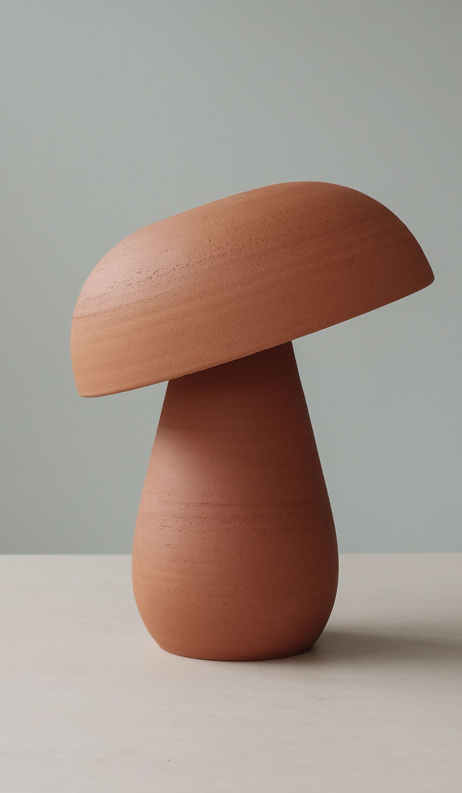 Nicholas Bijan Pourfard Terracotta Mushroom Table Lamp