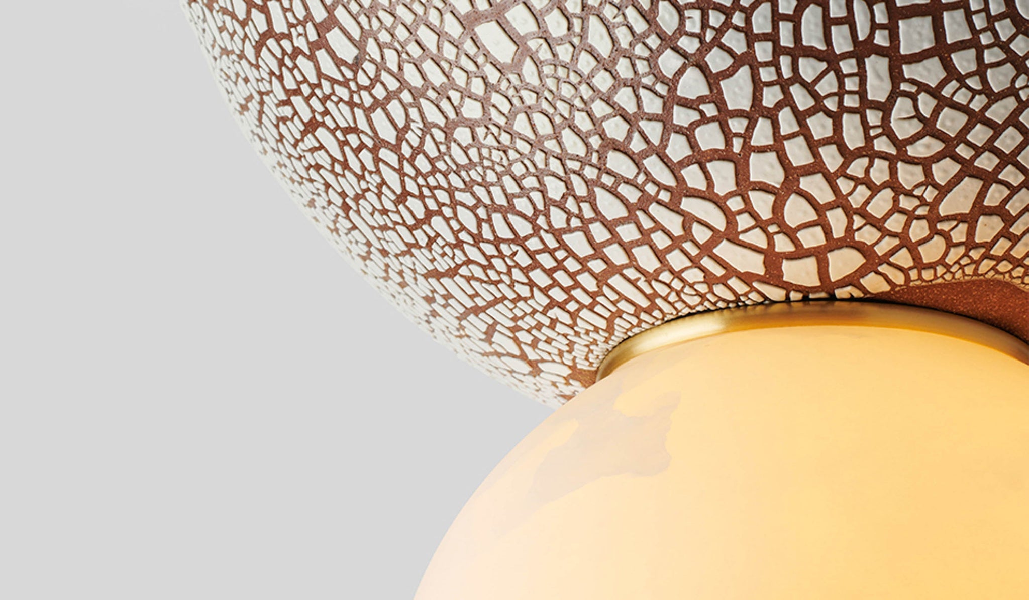 Rosie Li Pilar Round Alabaster Double Pendant
