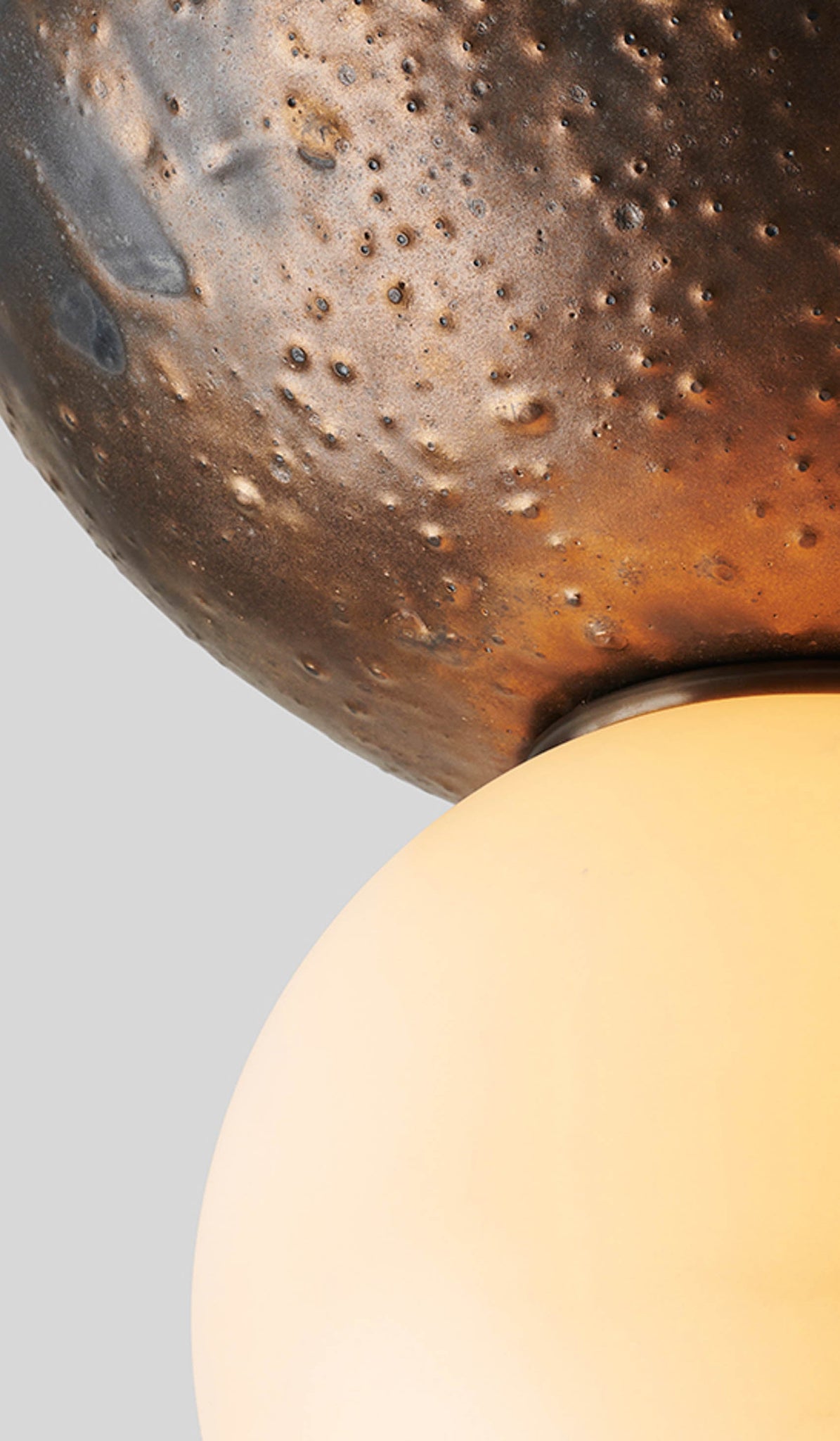 Rosie Li Pilar Round Alabaster Double Pendant