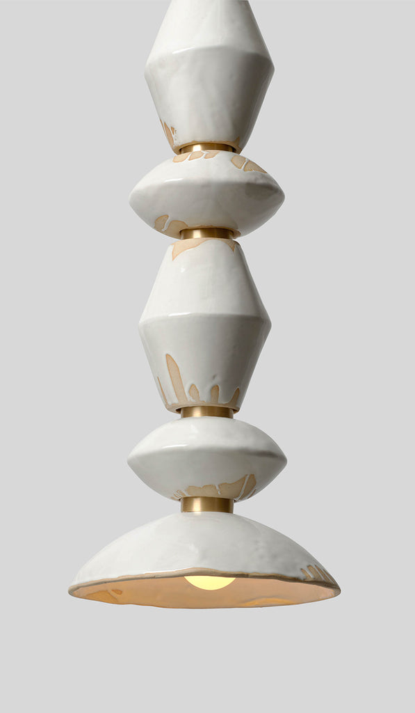 Rosie Li Pilar Mixed 05 Column Round Pendant