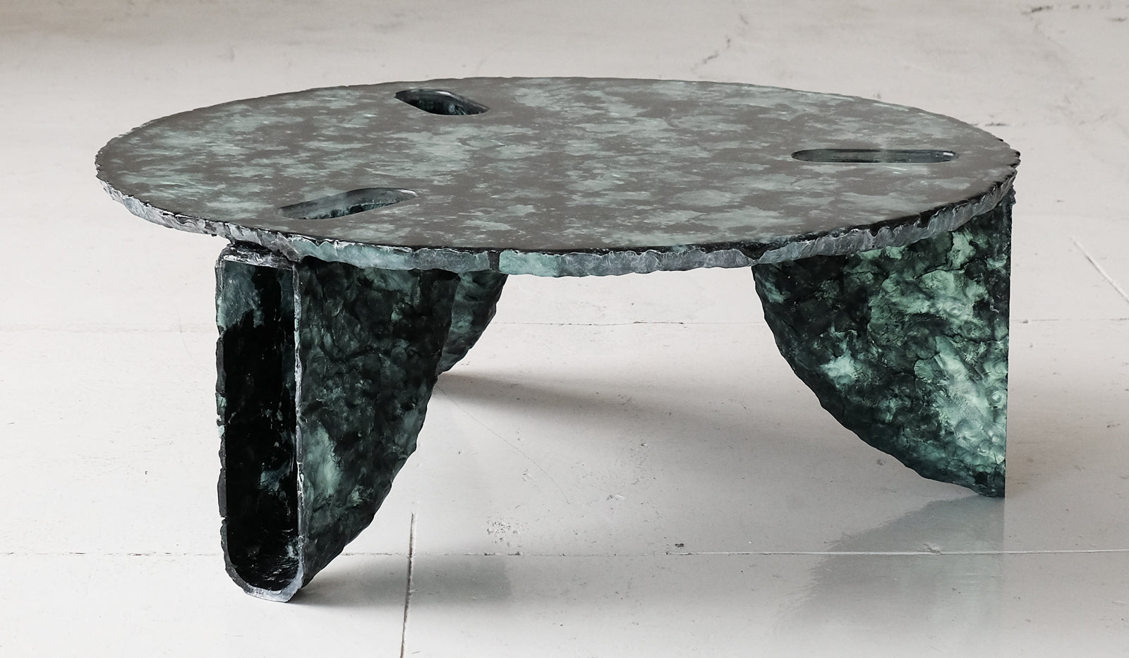 IN STOCK Ross Hansen Green Molded Coffee Table