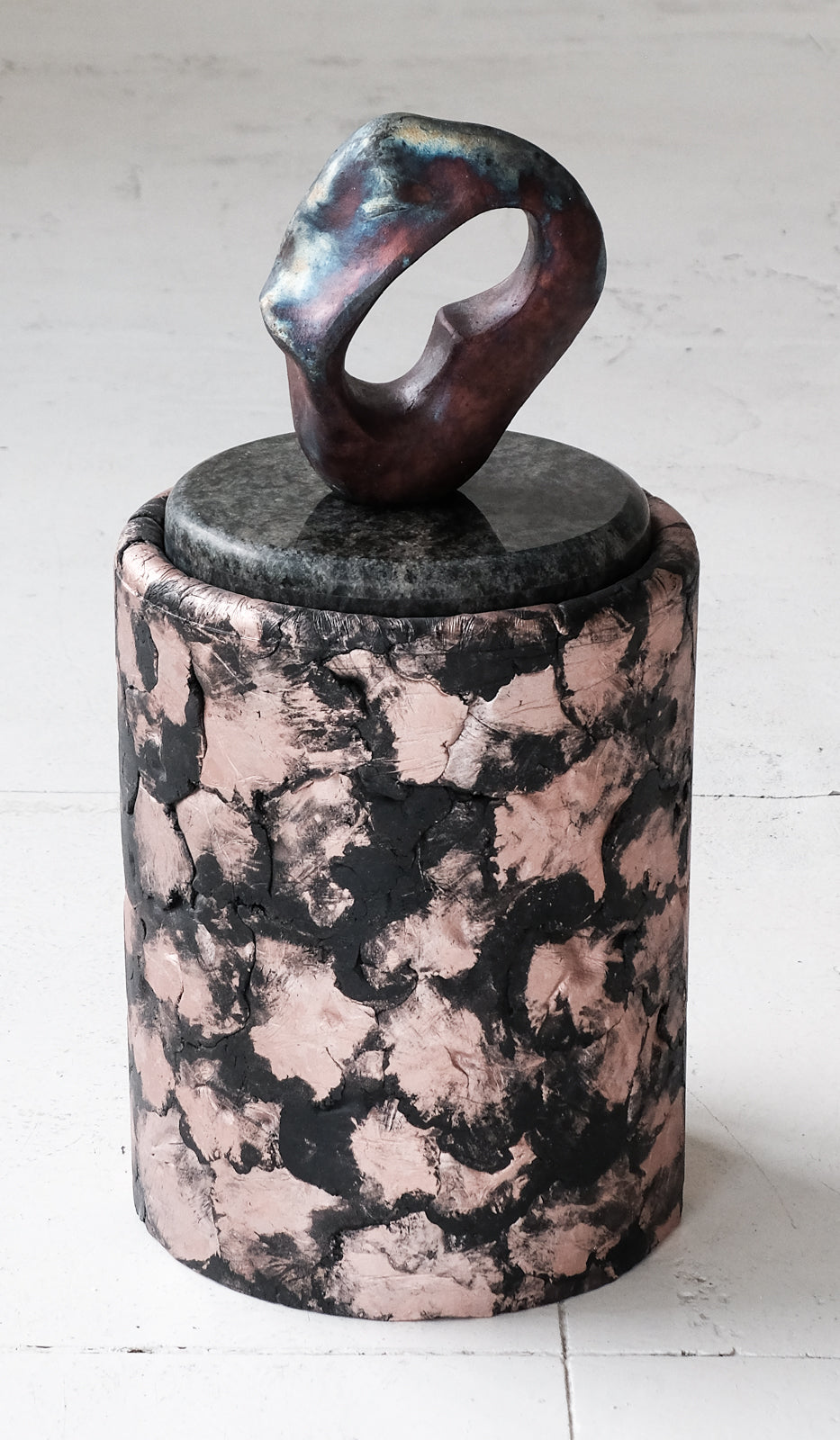 IN STOCK Ross Hansen Black Barrel Table