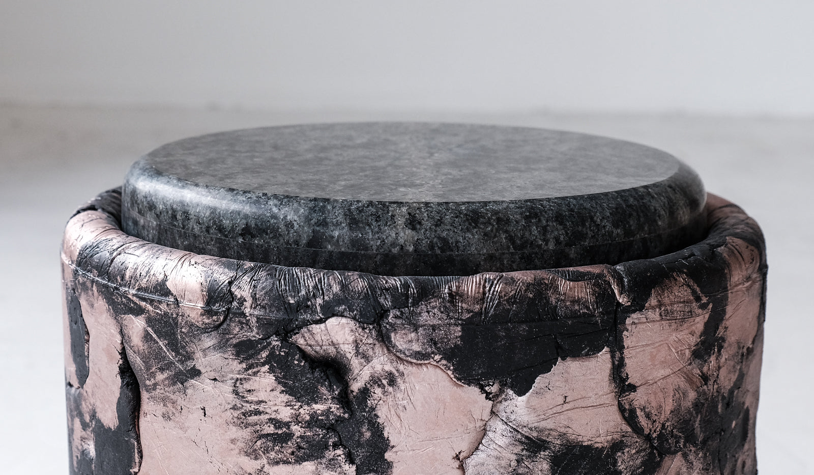 IN STOCK Ross Hansen Black Barrel Table