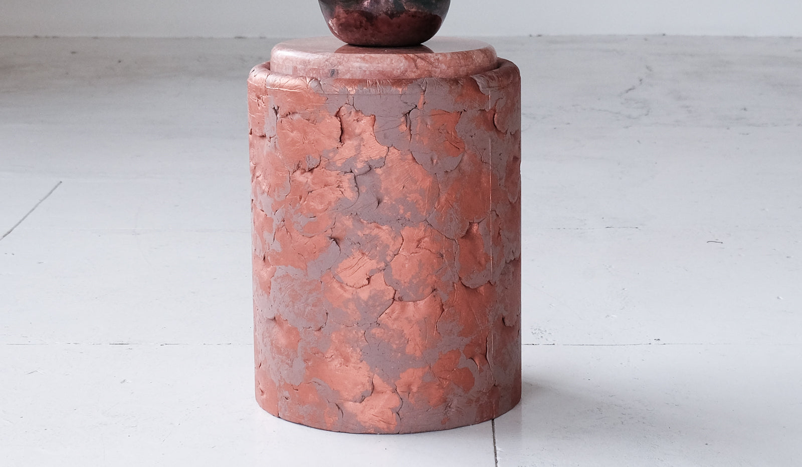 IN STOCK Ross Hansen Copper Barrel Table