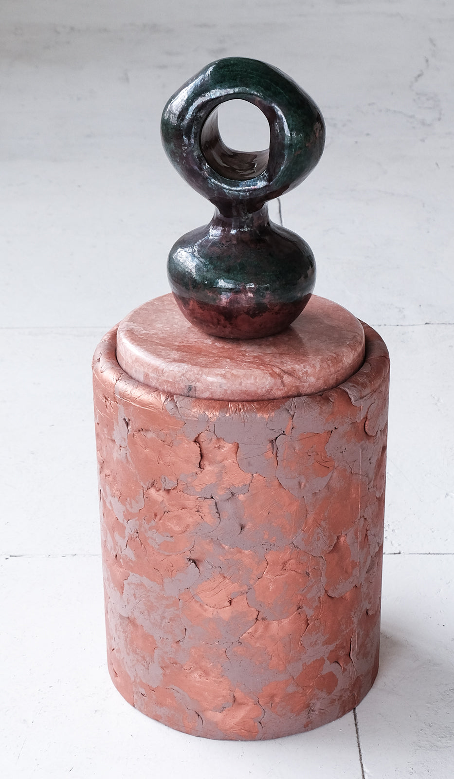 IN STOCK Ross Hansen Copper Barrel Table