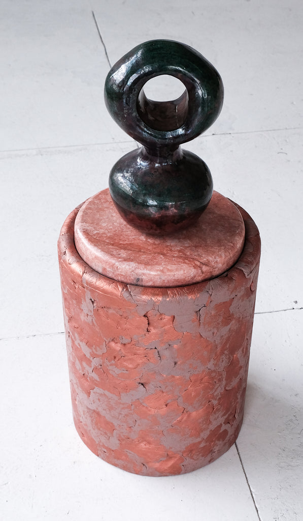 Ross Hansen Copper Barrel Table