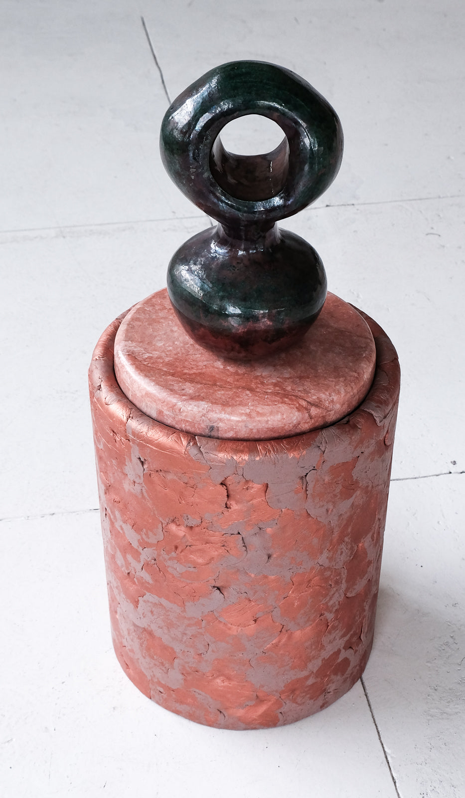 IN STOCK Ross Hansen Copper Barrel Table