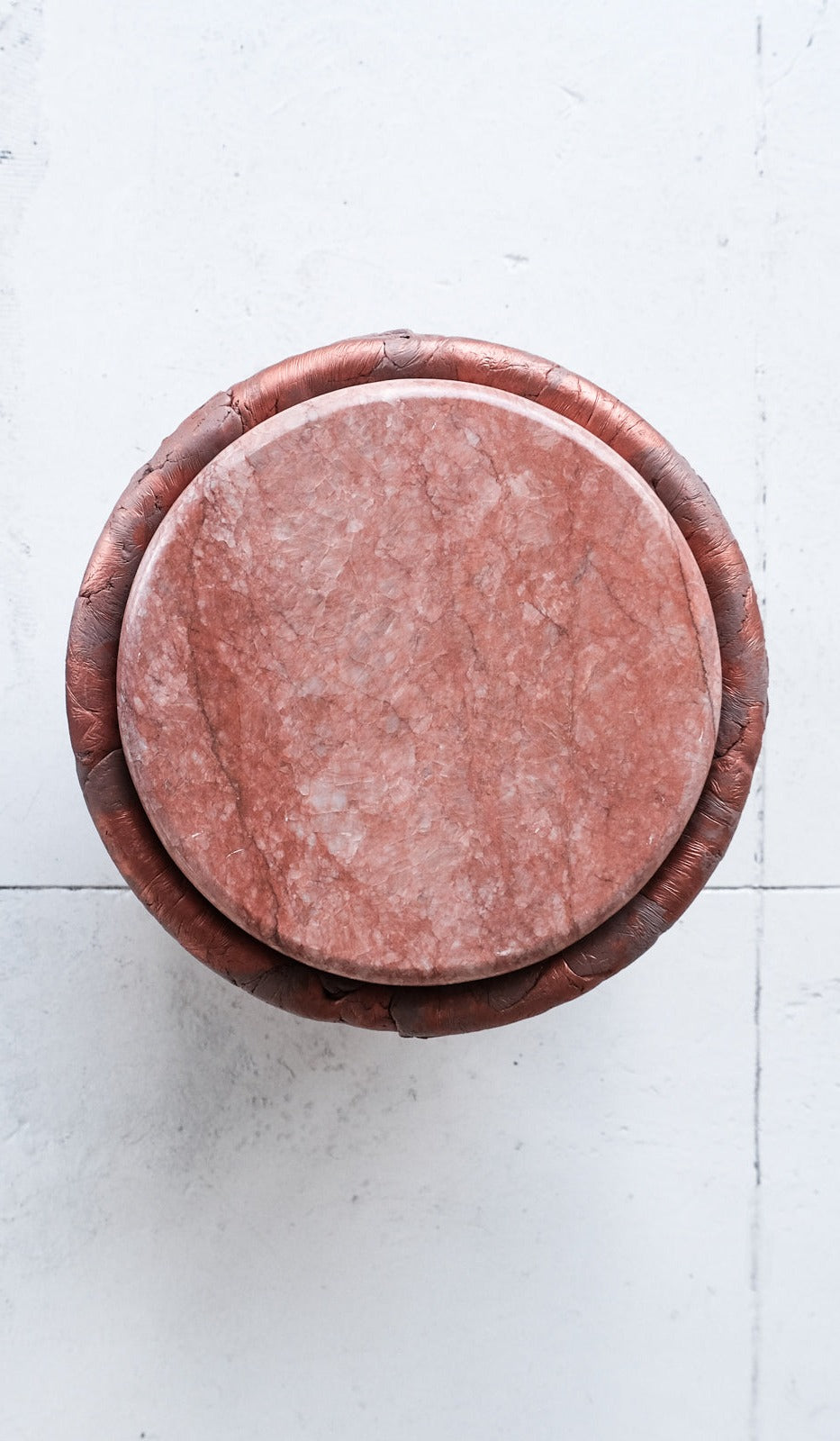 IN STOCK Ross Hansen Copper Barrel Table