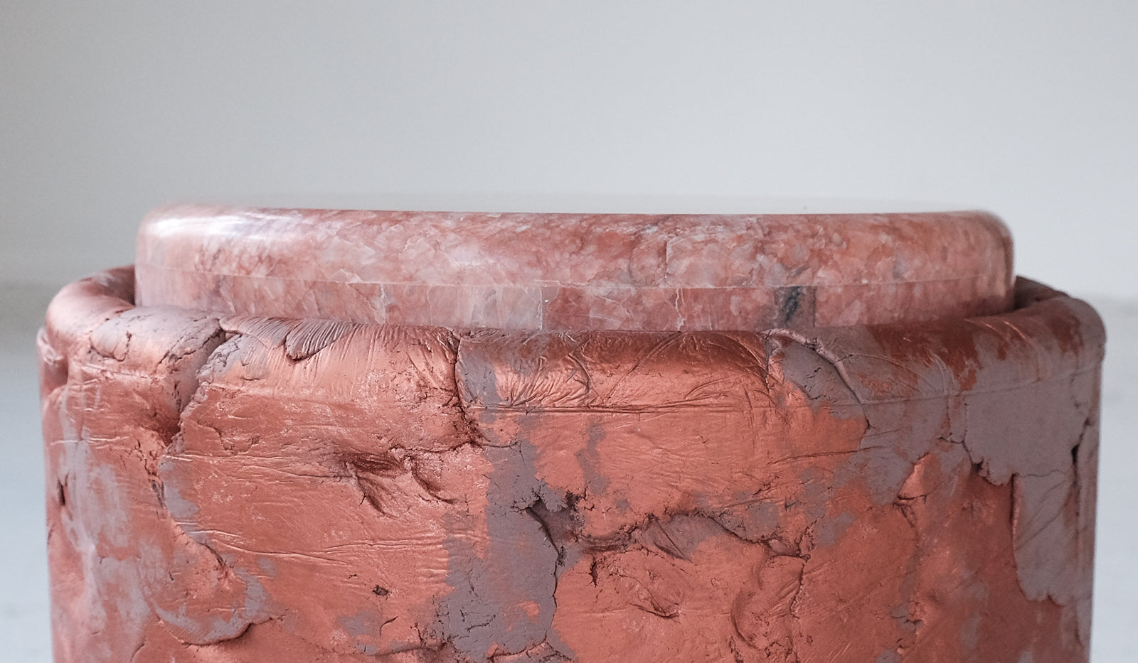 IN STOCK Ross Hansen Copper Barrel Table