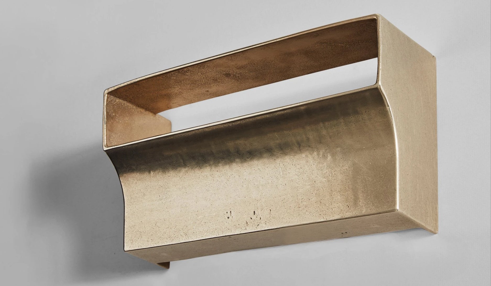 Studio Henry Wilson Polished Cast Brass Scoop Wall Light