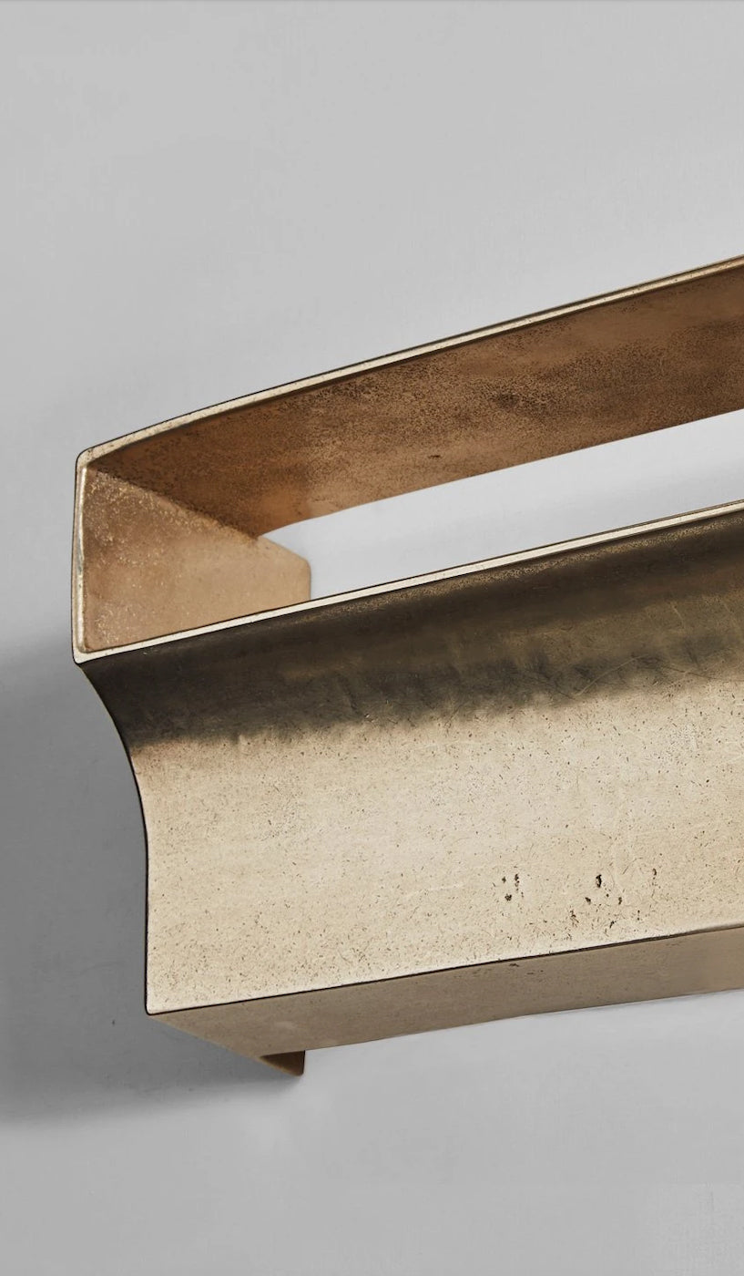 Studio Henry Wilson Polished Cast Brass Scoop Wall Light