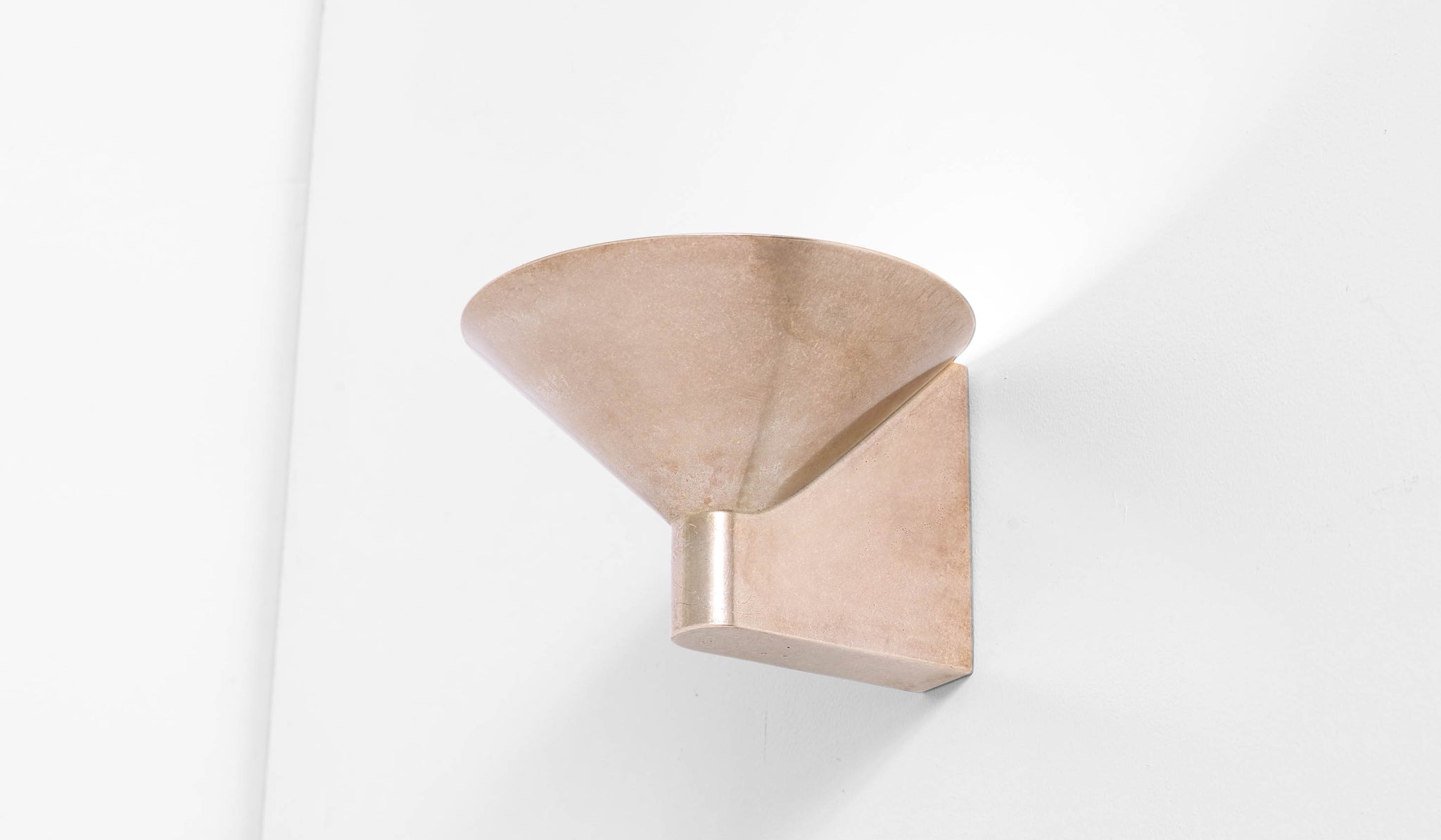 Studio Henry Wilson Polished Cast Bronze Conical Wall Light