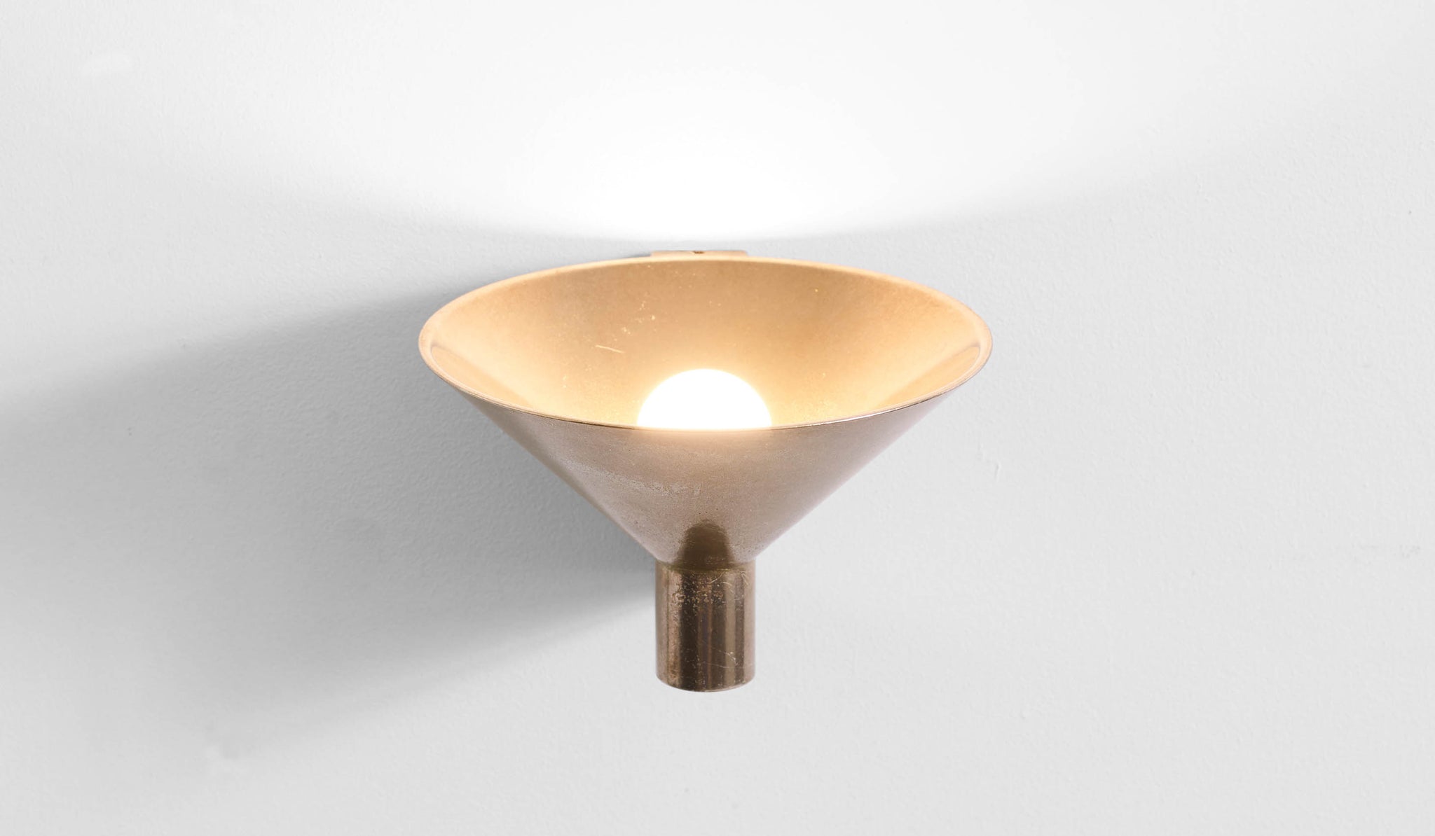 Studio Henry Wilson Polished Cast Bronze Conical Wall Light