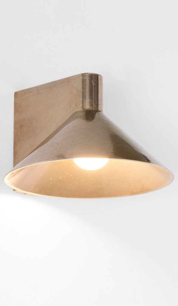 Studio Henry Wilson Polished Cast Bronze Conical Wall Light