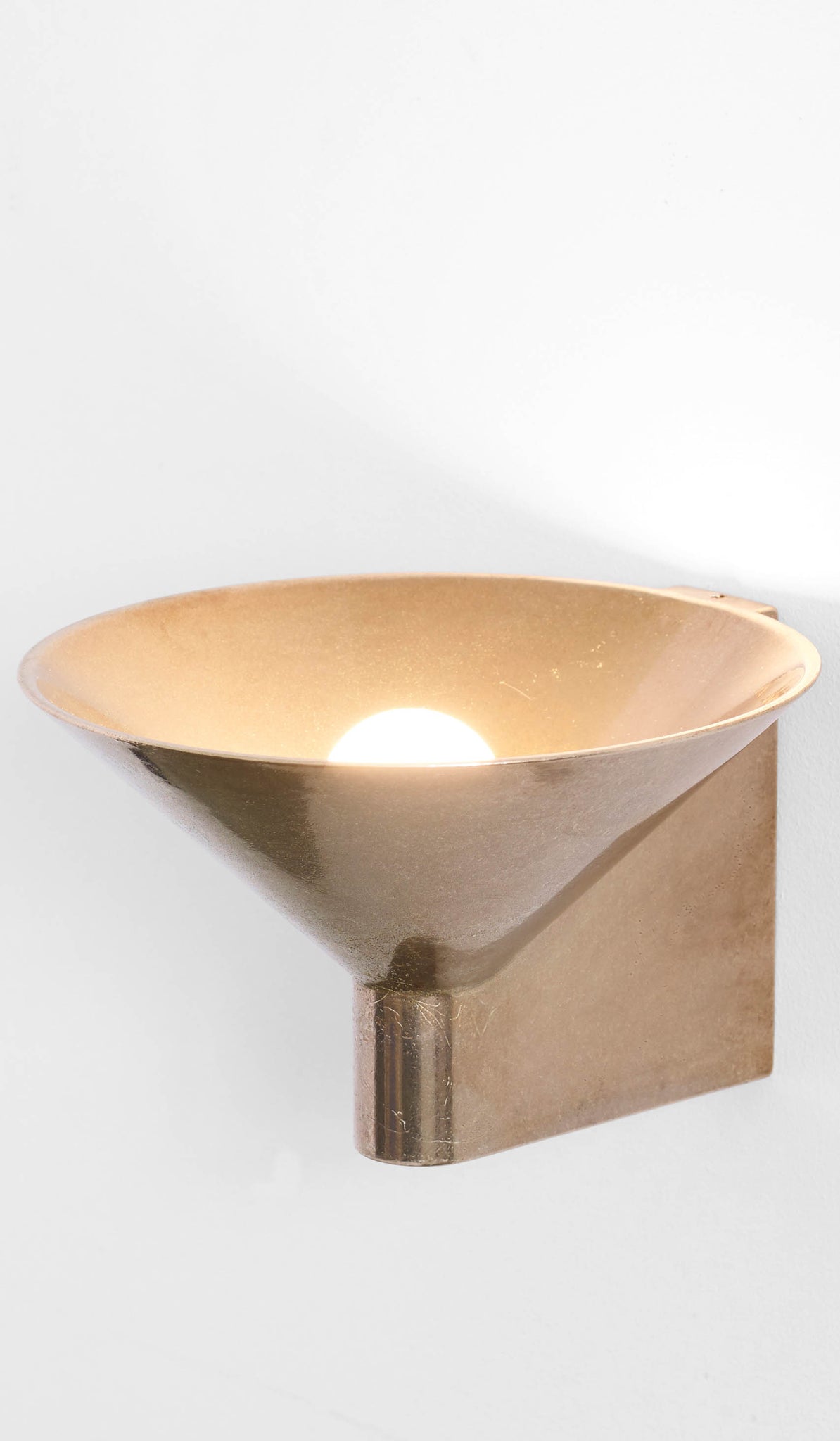 Studio Henry Wilson Polished Cast Bronze Conical Wall Light