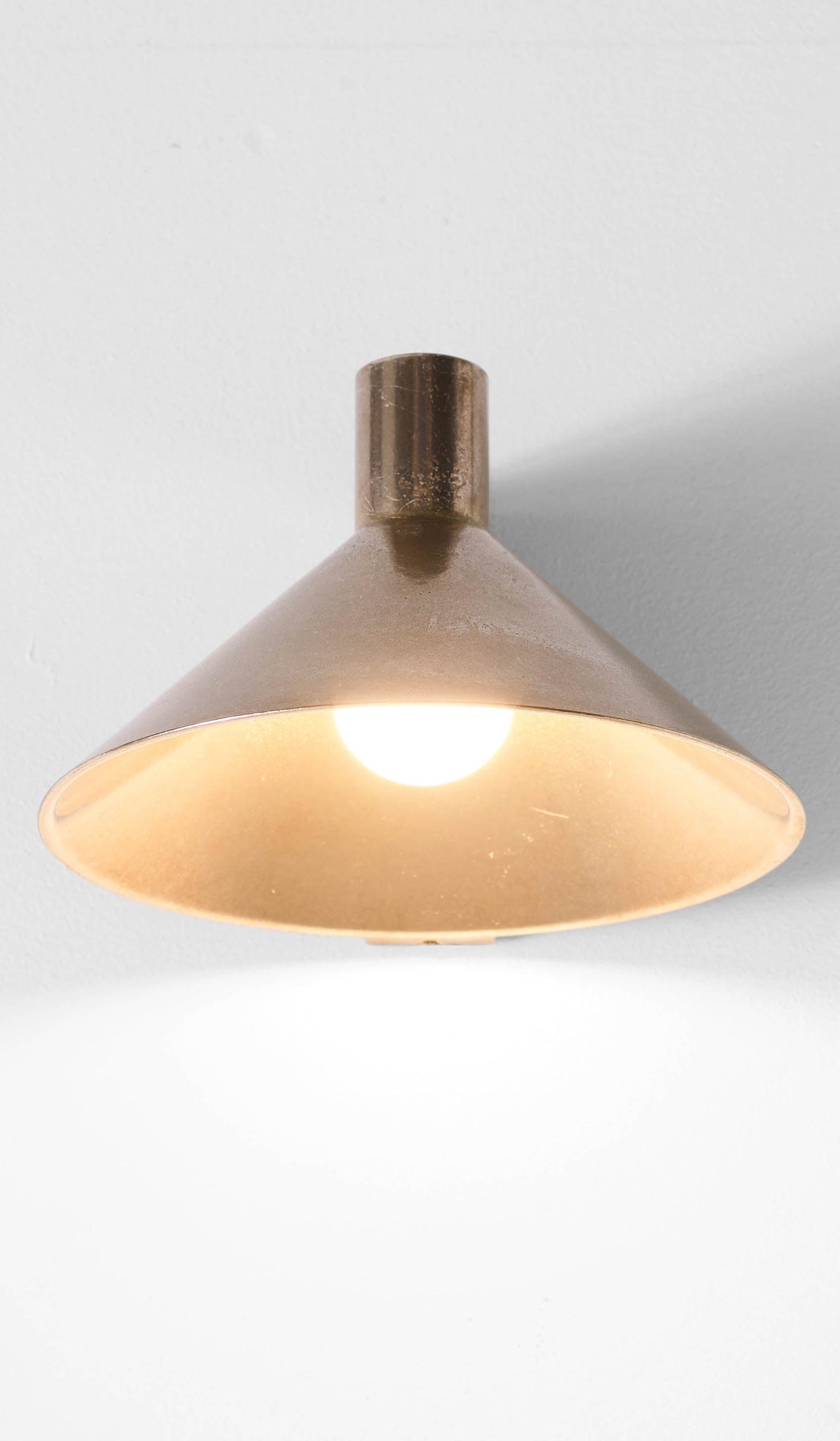 Studio Henry Wilson Polished Cast Bronze Conical Wall Light
