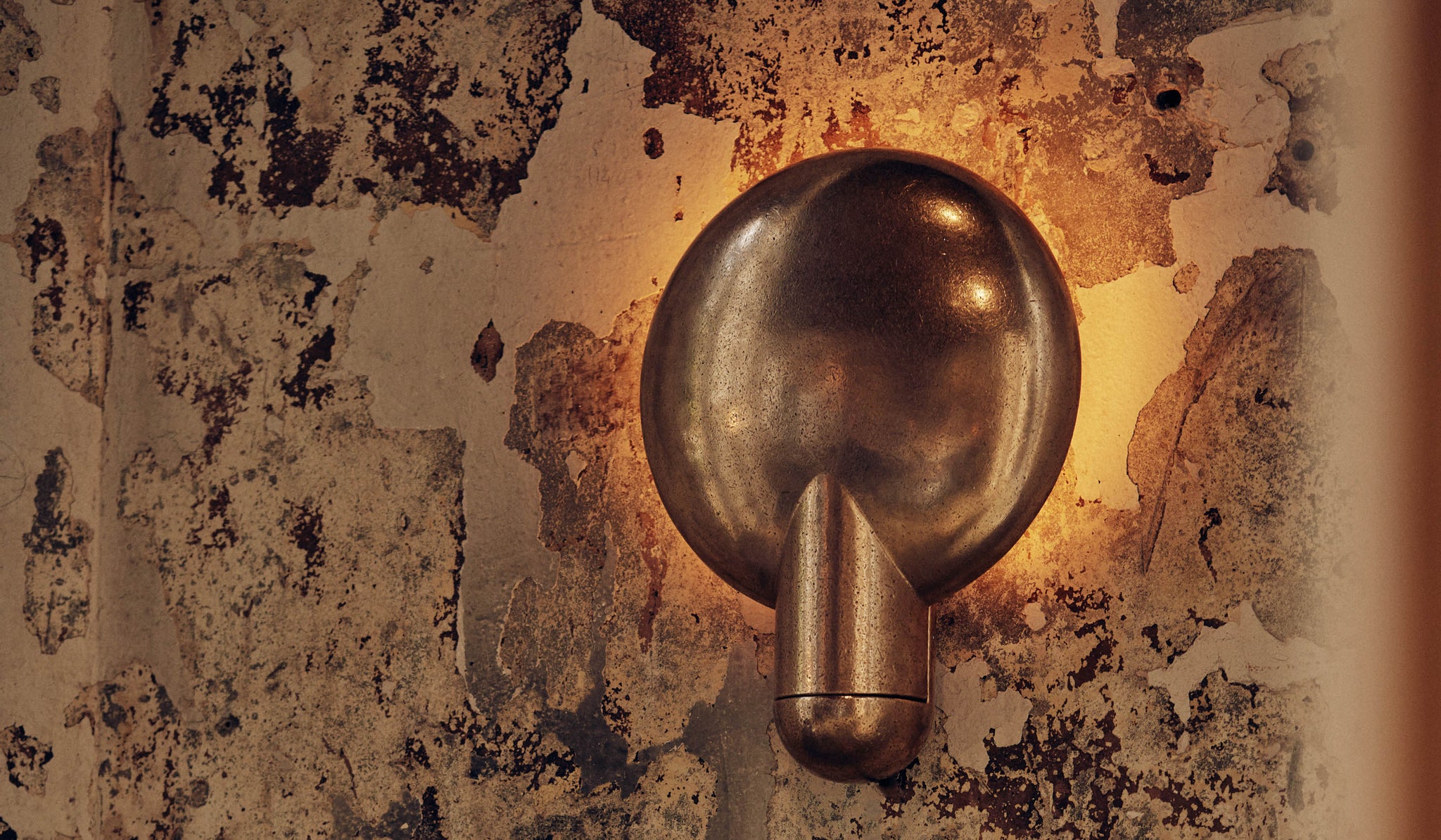 Studio Henry Wilson Polished Cast Bronze Surface Wall Sconce