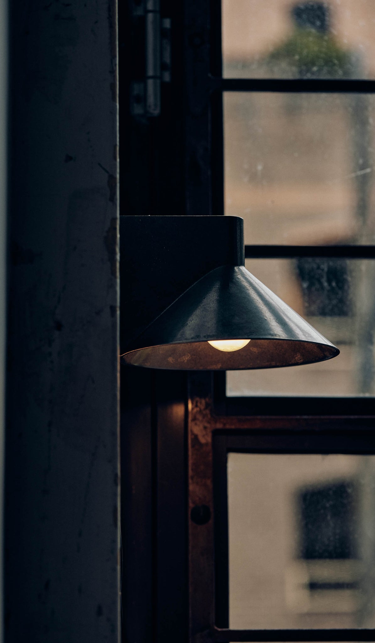 Studio Henry Wilson Polished Cast Stainless Steel Conical Wall Light