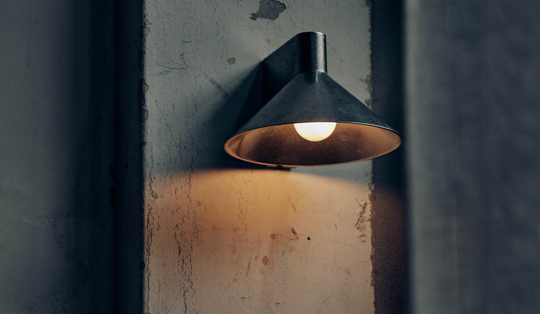 Studio Henry Wilson Polished Cast Stainless Steel Conical Wall Light
