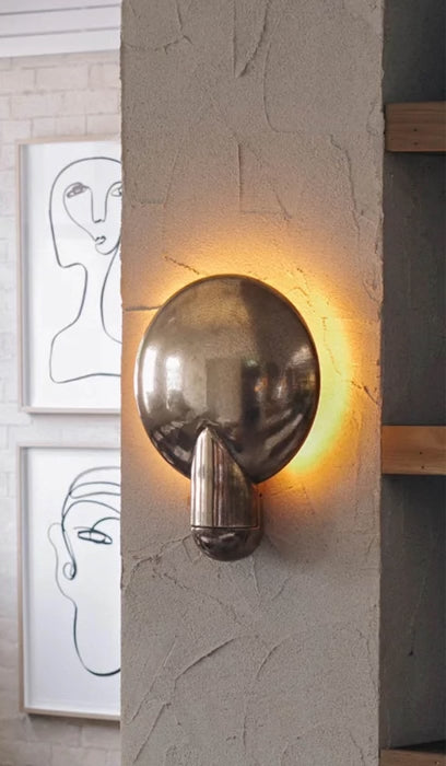 Studio Henry Wilson Polished Cast Bronze Surface Wall Sconce