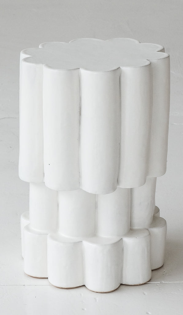 IN STOCK B Zippy Marshmallow Triple Tier Cloud Side Table