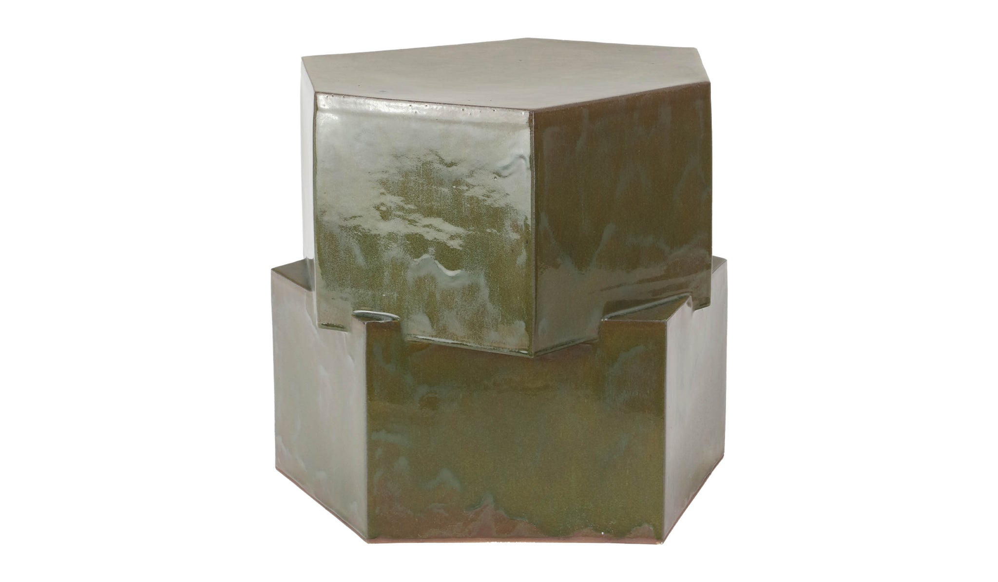 B Zippy Double Tier Hex Side Table - Spartan Shop