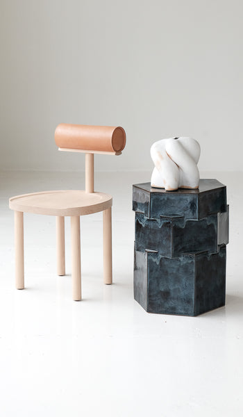 B Zippy XL Tall Triple Tier Hex Side Table
