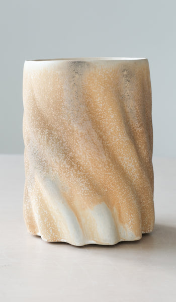 Clair Catillaz Strong Yellow Twist Vessel