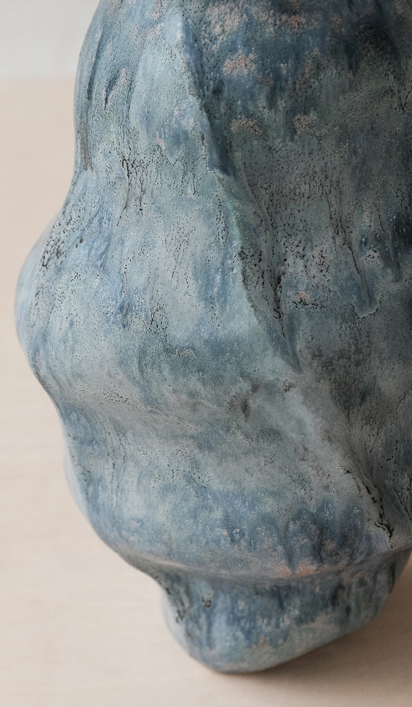 Dina No Light Blue Twist Vessel No. 16