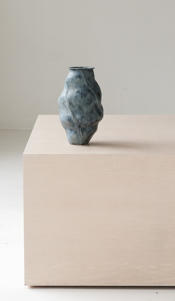 Dina No Light Blue Twist Vessel No. 16