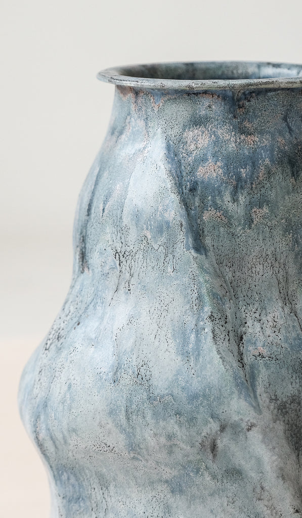Dina No Light Blue Twist Vessel No. 16