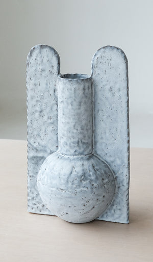 Giselle Hicks Speckled Pale Grey Bottle with Panels