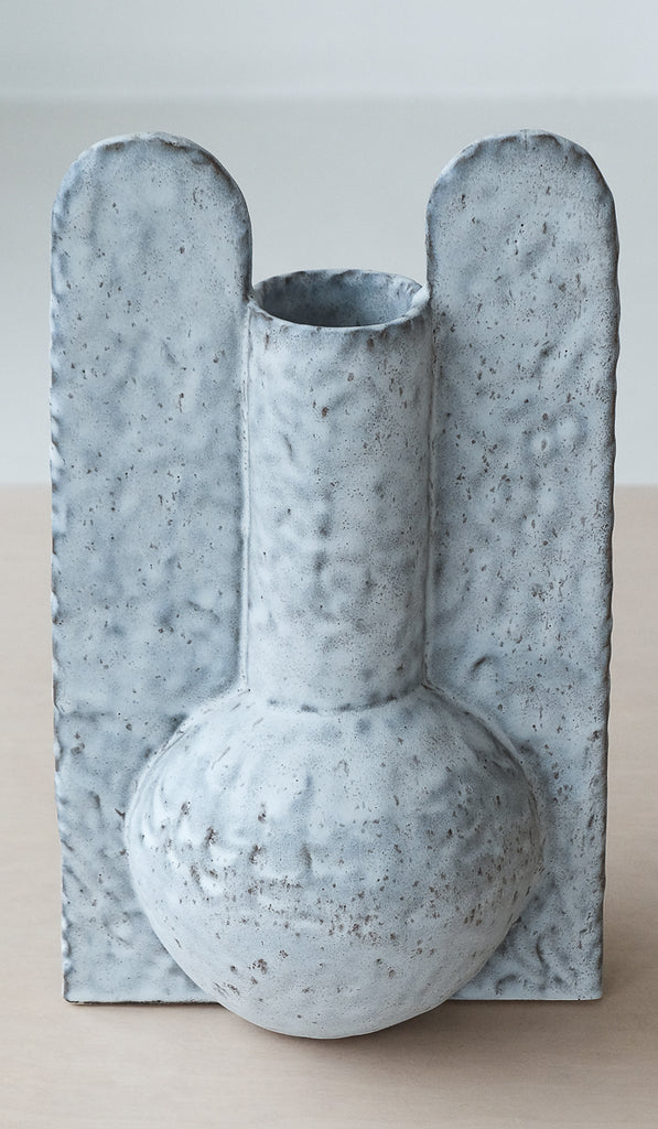 Giselle Hicks Speckled Pale Grey Bottle with Panels