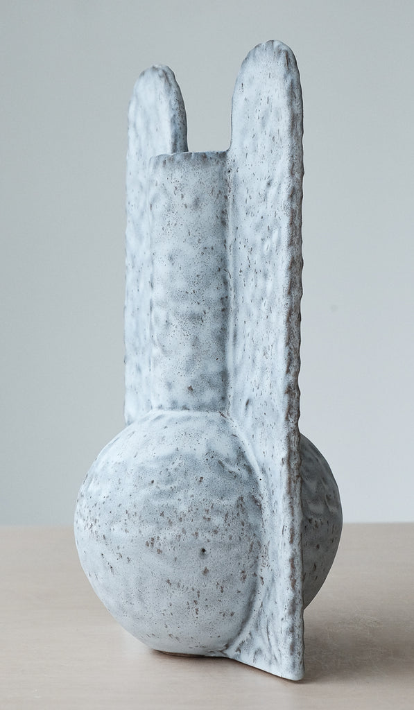 Giselle Hicks Speckled Pale Grey Bottle with Panels