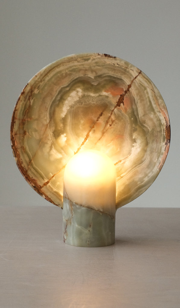 IN STOCK Studio Henry Wilson Bamboo Onyx Surface Sconce Table Lamp