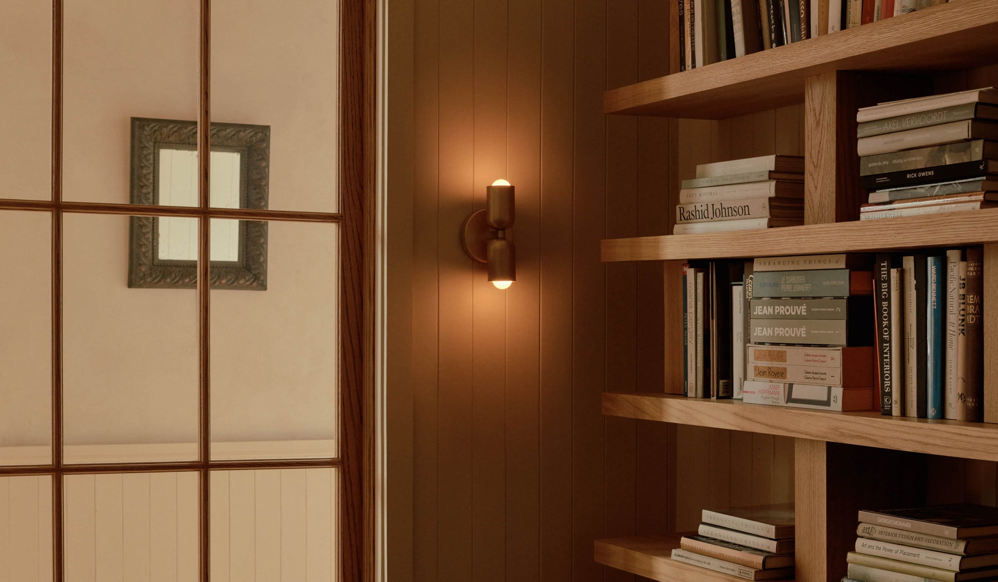 Library LED 4 inch Library Brass Wall Sconce Wall Light