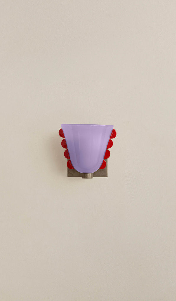 In Common With Small Blown Glass Calla Sconce
