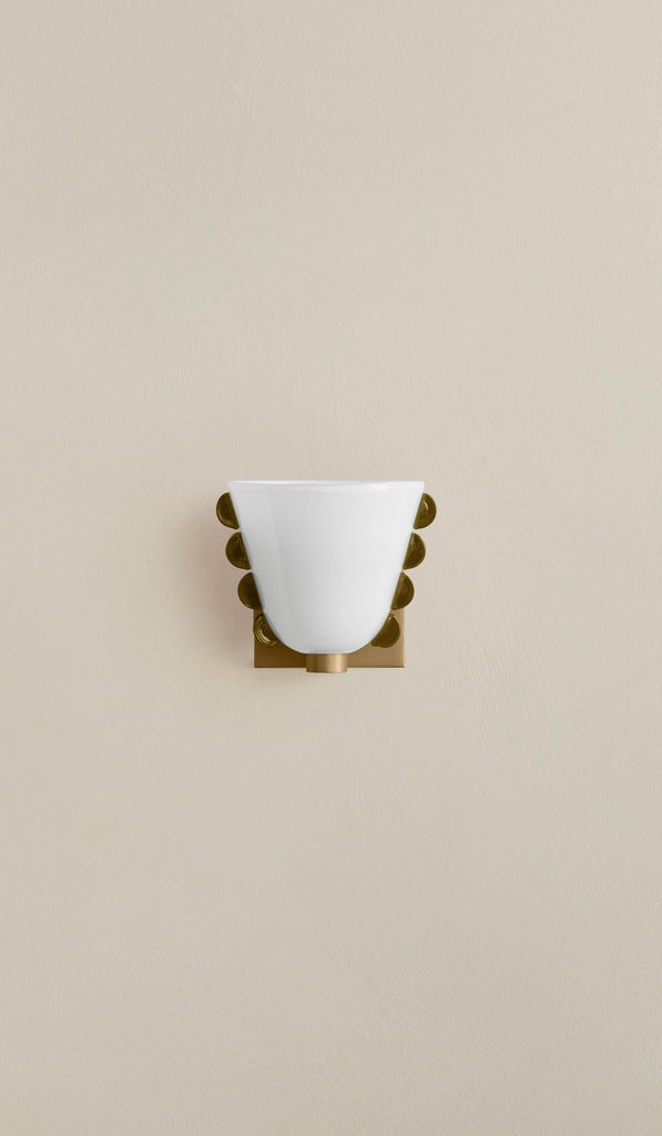 In Common With Small Blown Glass Calla Sconce
