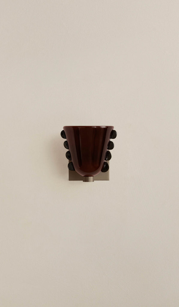 In Common With Small Blown Glass Calla Sconce