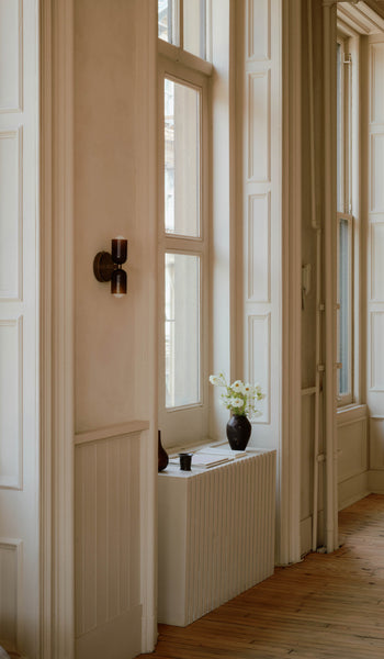 In Common With Tobacco Glass Up Down Sconce