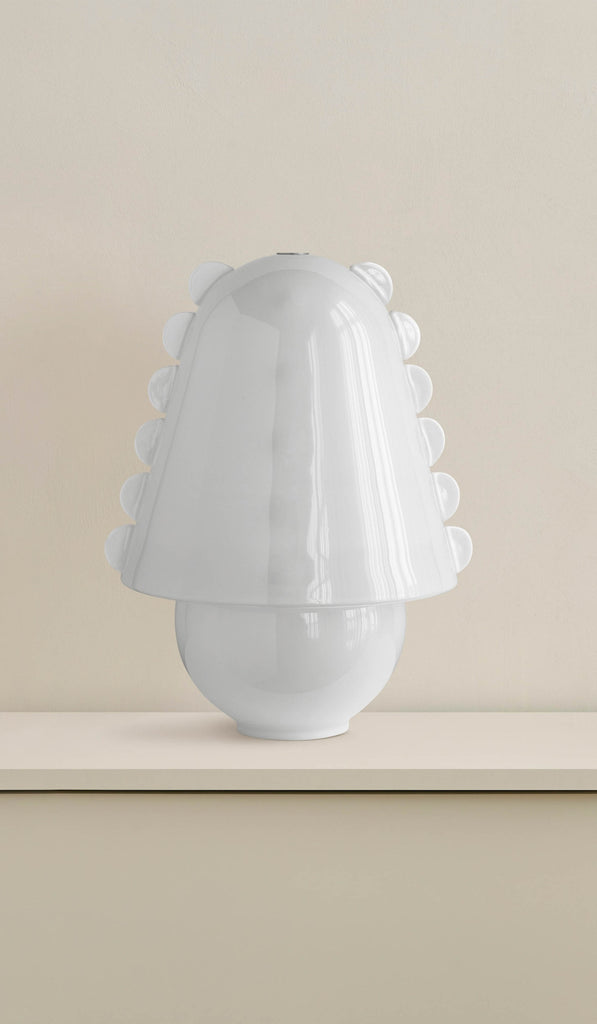 In Common With Large Blown Glass Calla Table Lamp
