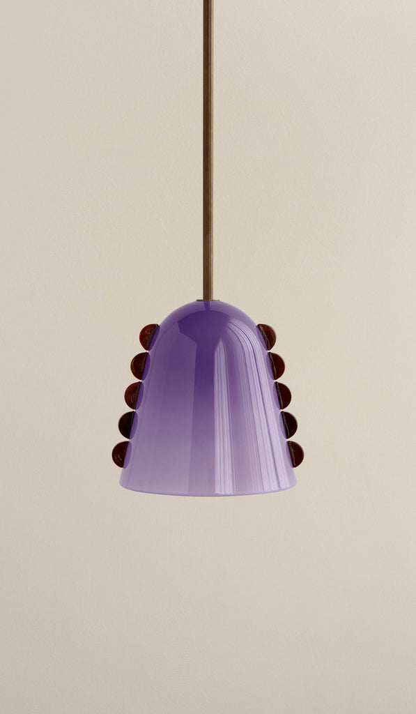 In Common With Medium Blown Glass Calla Pendant