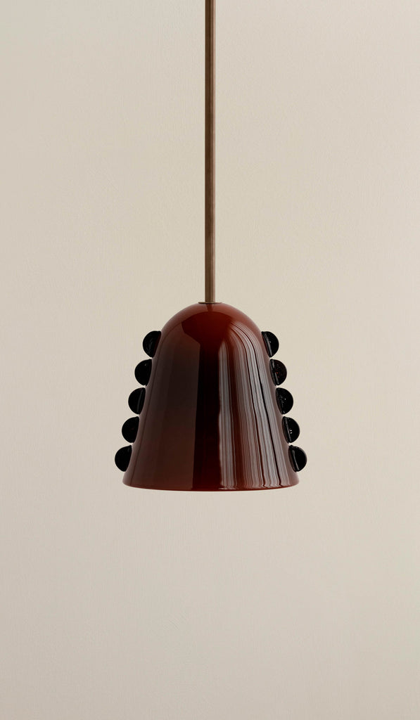 In Common With Medium Blown Glass Calla Pendant