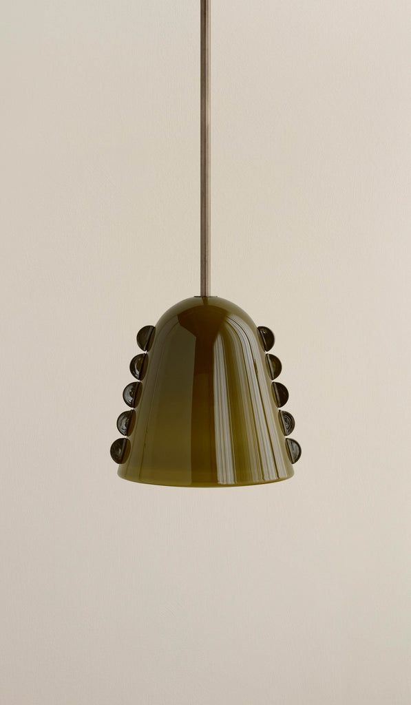 In Common With Medium Blown Glass Calla Pendant