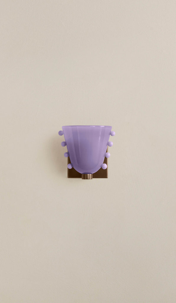 In Common With Small Blown Glass Gemma Sconce